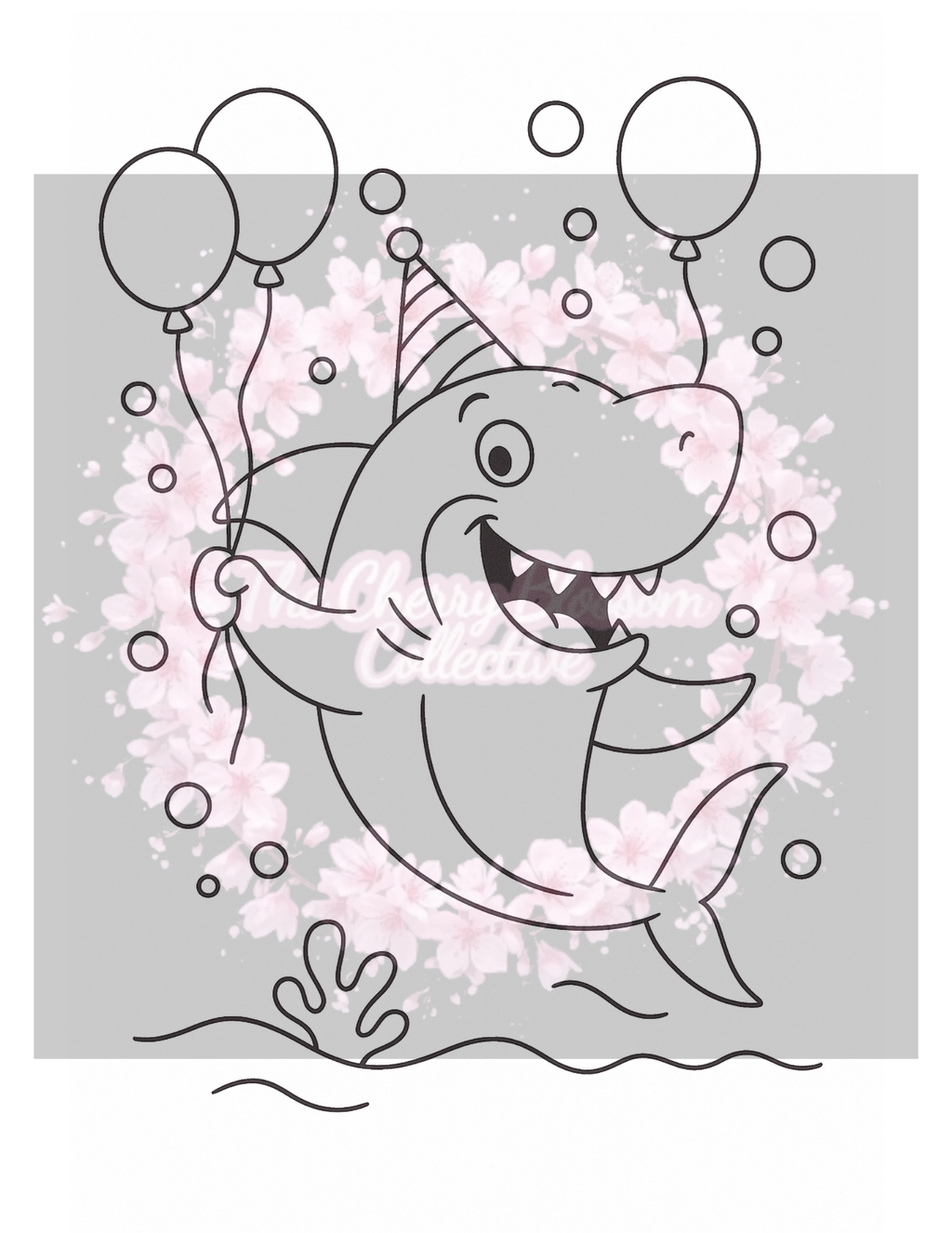 Shark PDF Colouring Book