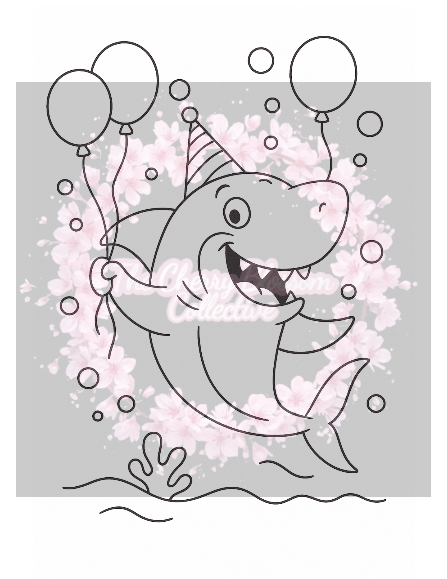 Shark PDF Colouring Book