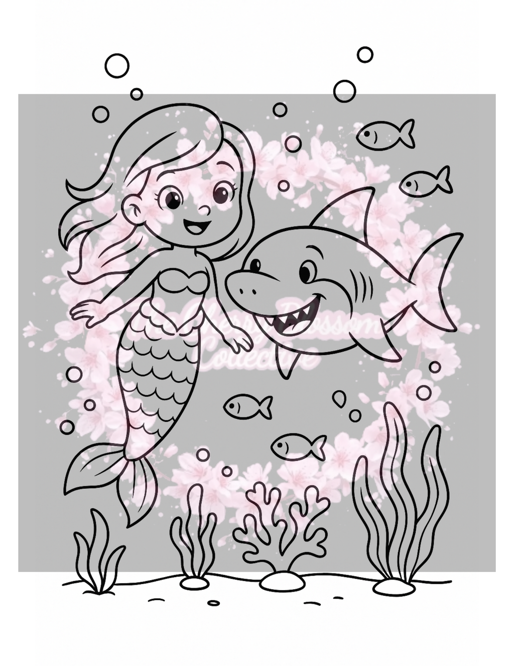 Shark PDF Colouring Book