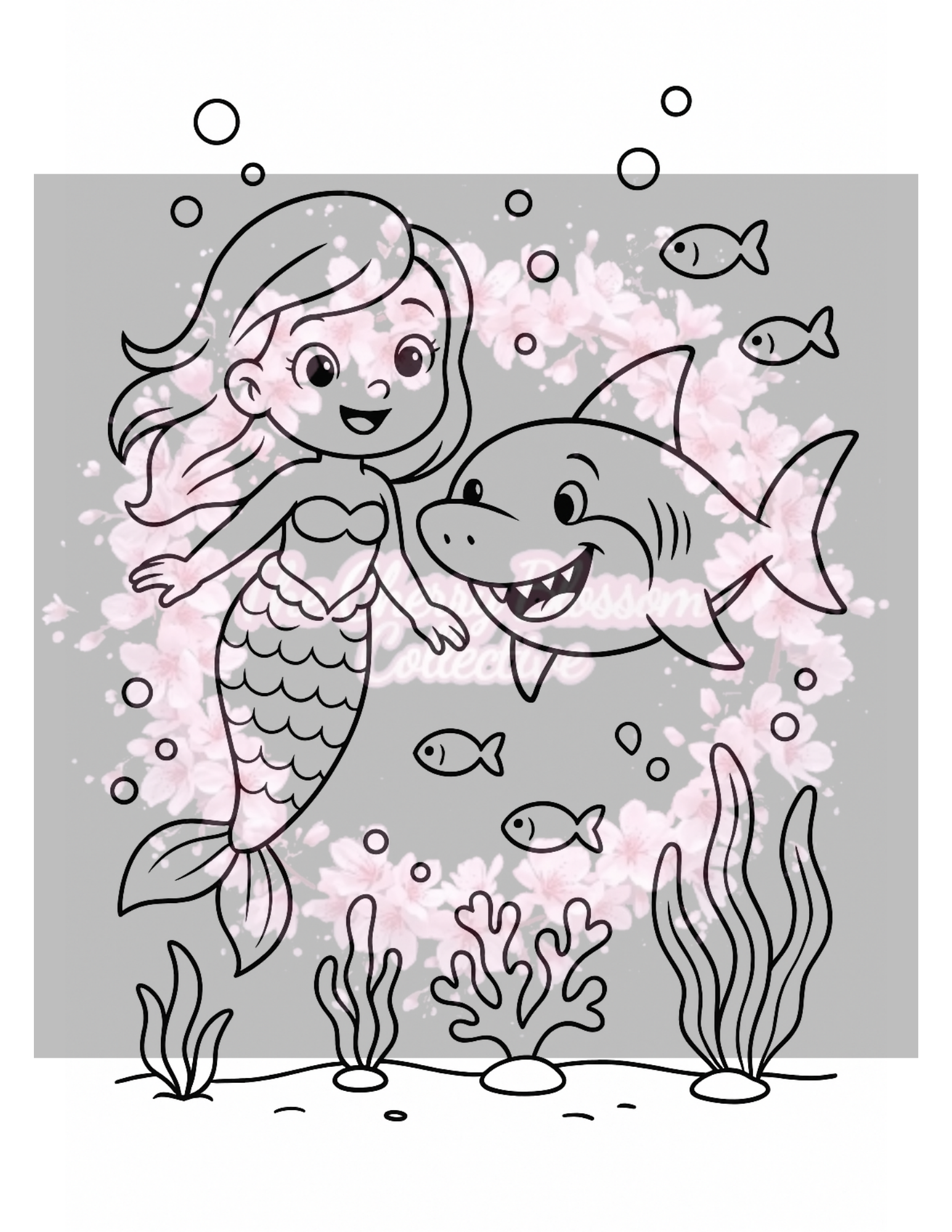 Shark PDF Colouring Book