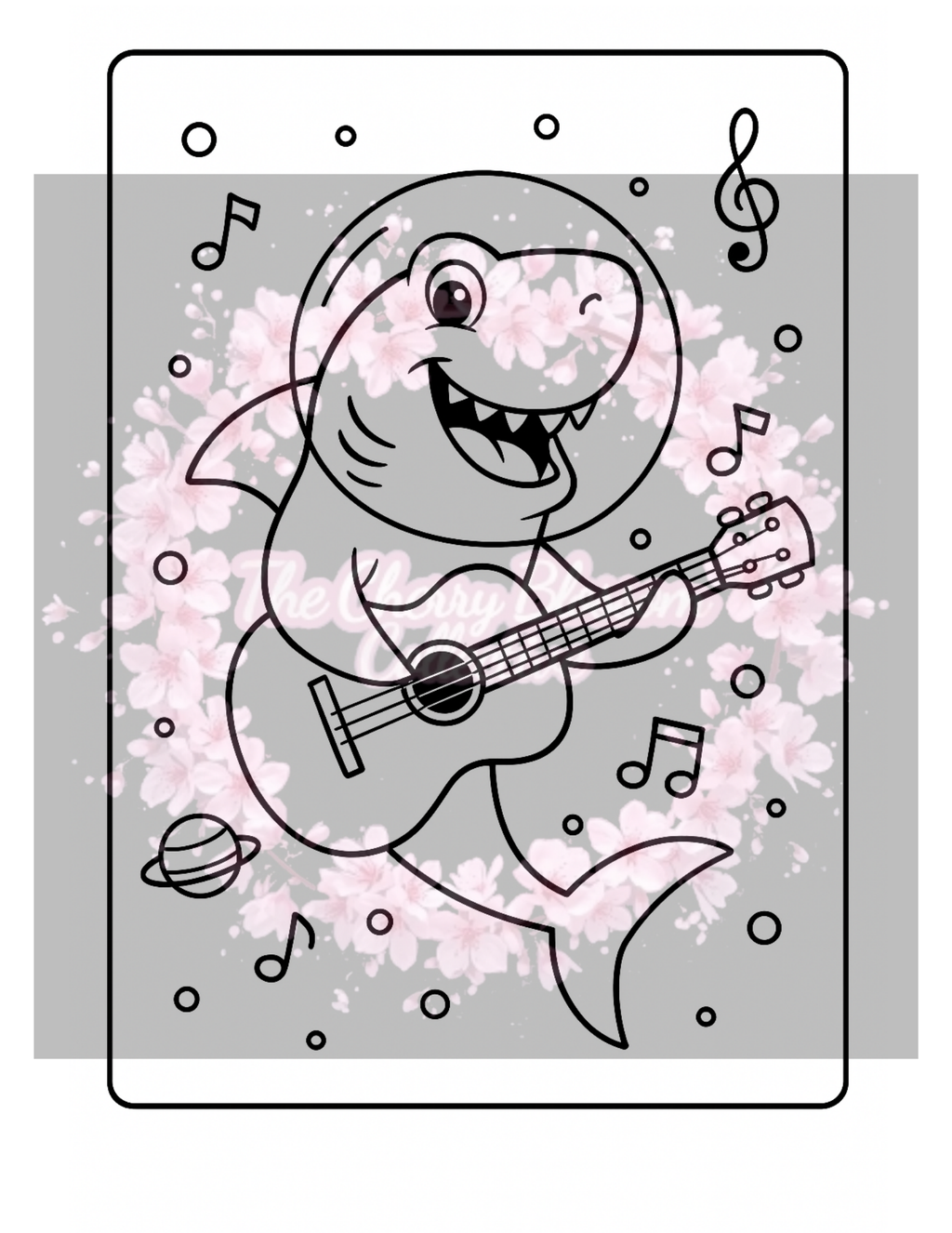 Shark PDF Colouring Book