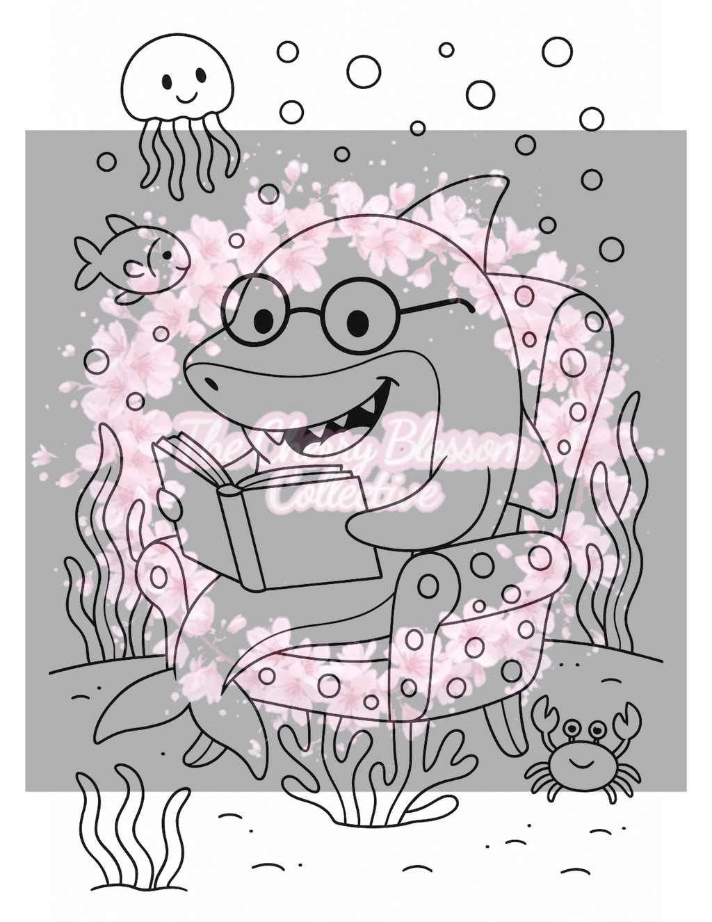 Shark PDF Colouring Book
