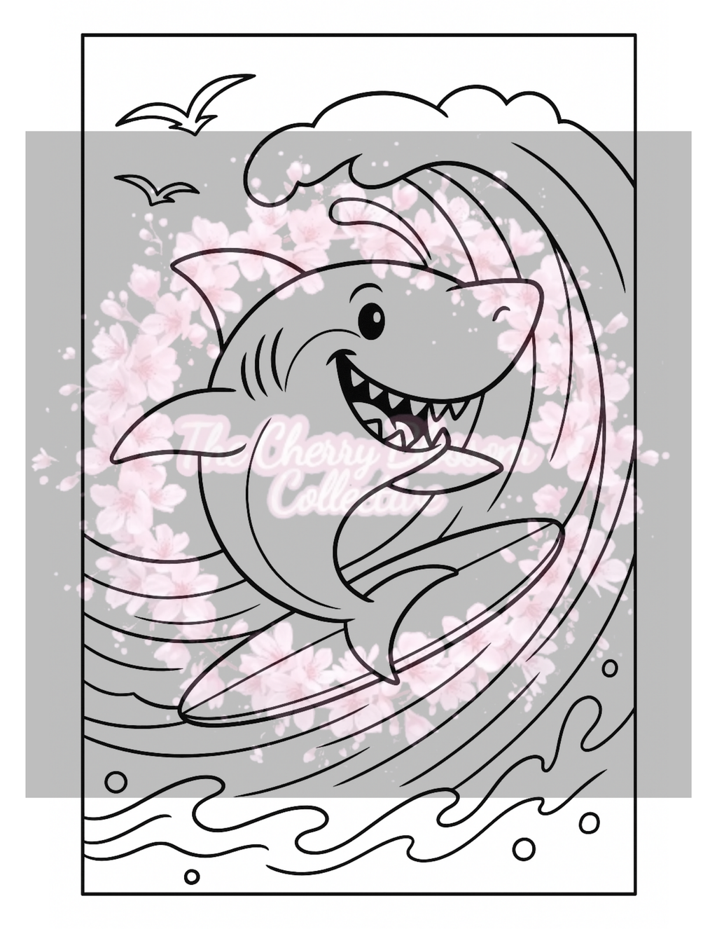 Shark PDF Colouring Book