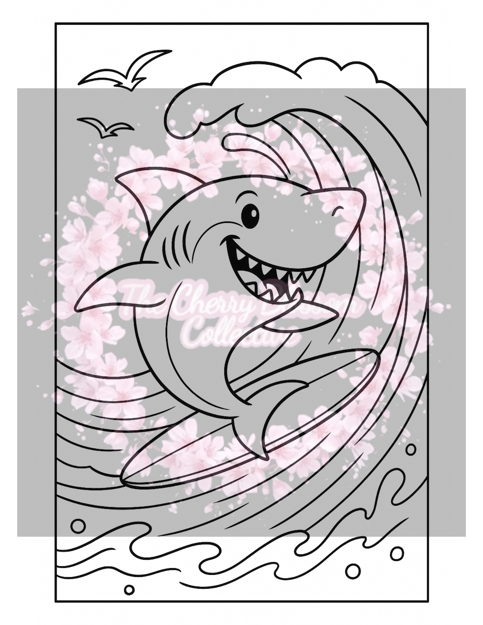 Shark PDF Colouring Book