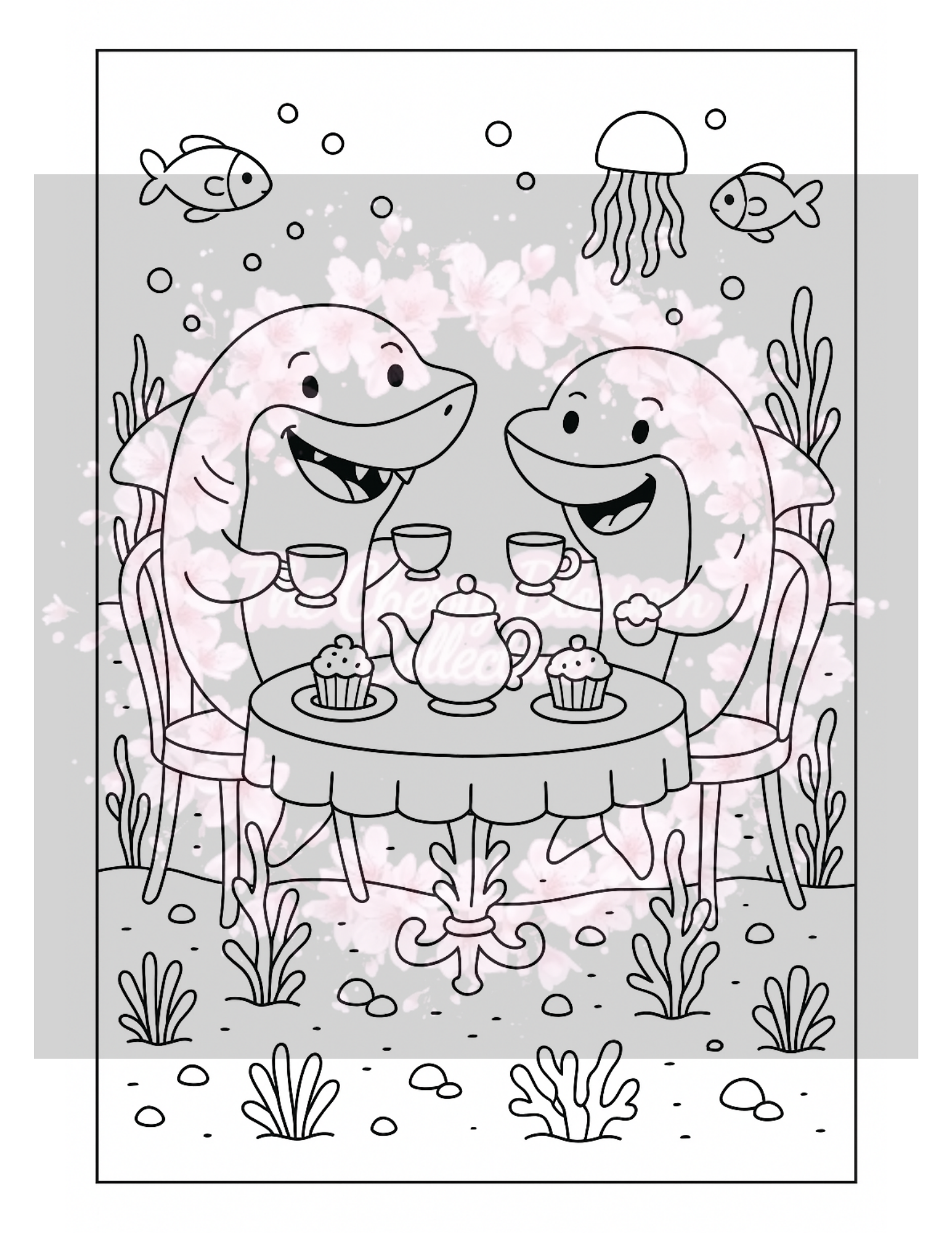 Shark PDF Colouring Book