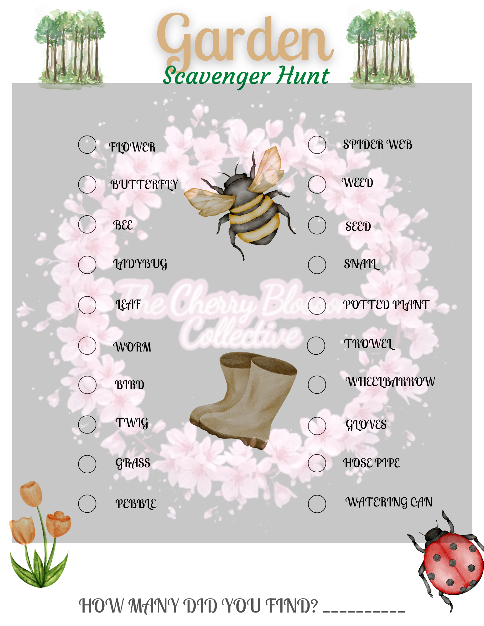 Garden Scavenger Hunt