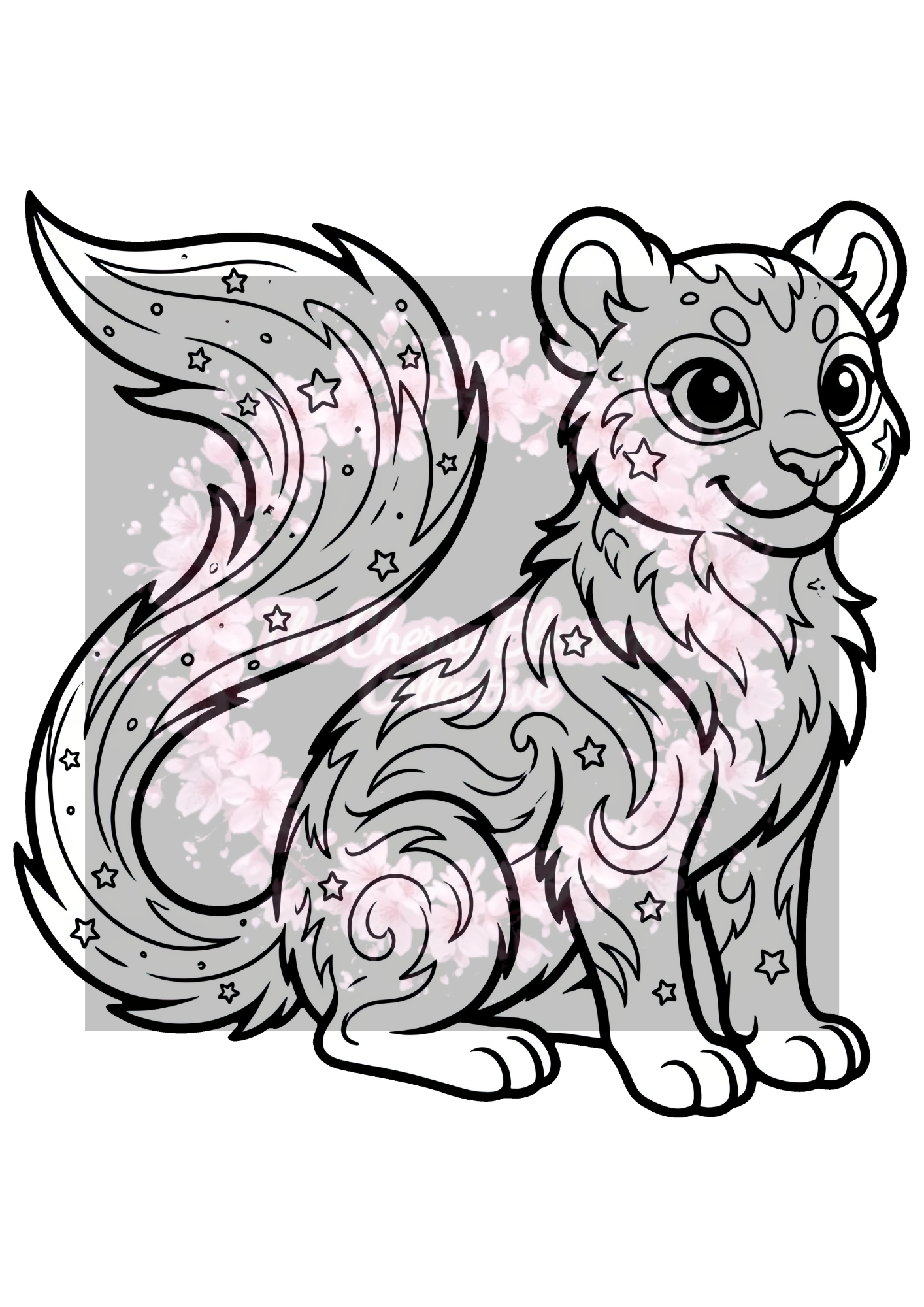 Galaxy Animal PDF Colouring Pages
