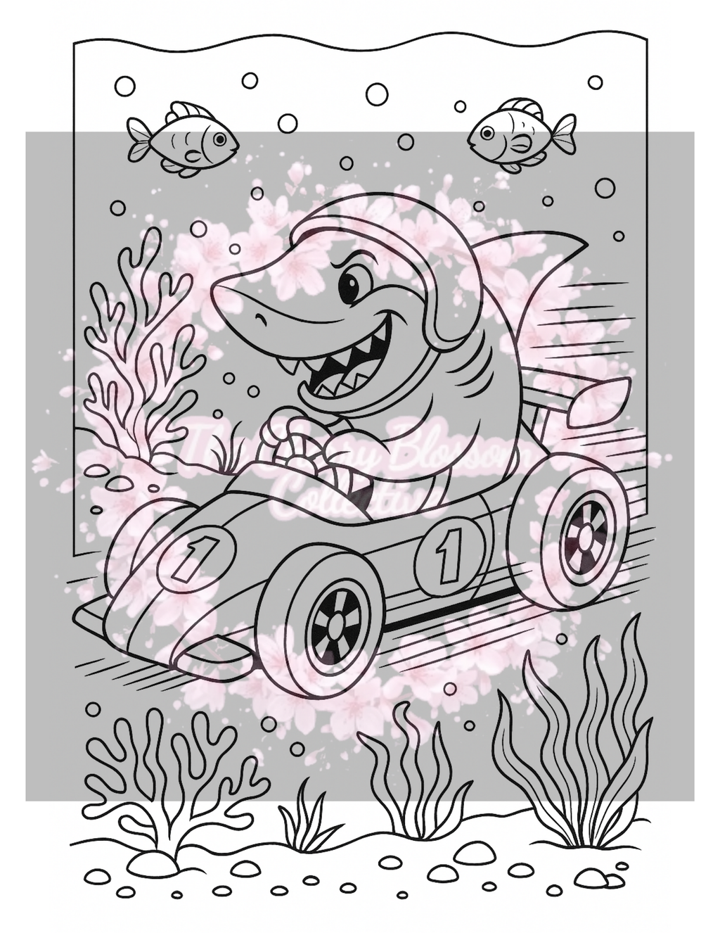 Shark PDF Colouring Book