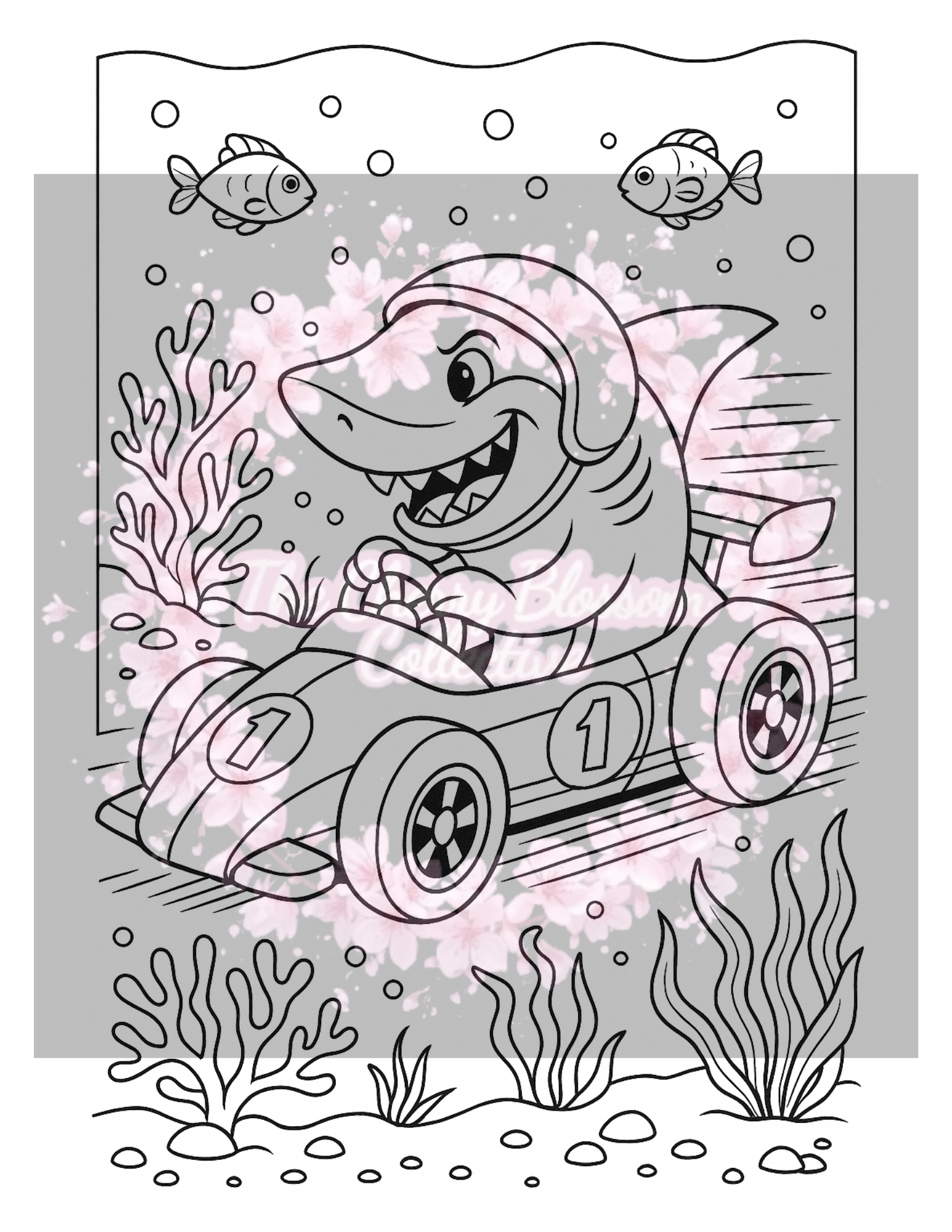Shark PDF Colouring Book