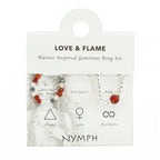 Ring Set Nymph Spirit Gemstone - Love & Flame