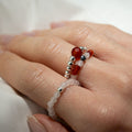 Ring Set Nymph Spirit Gemstone - Love & Flame