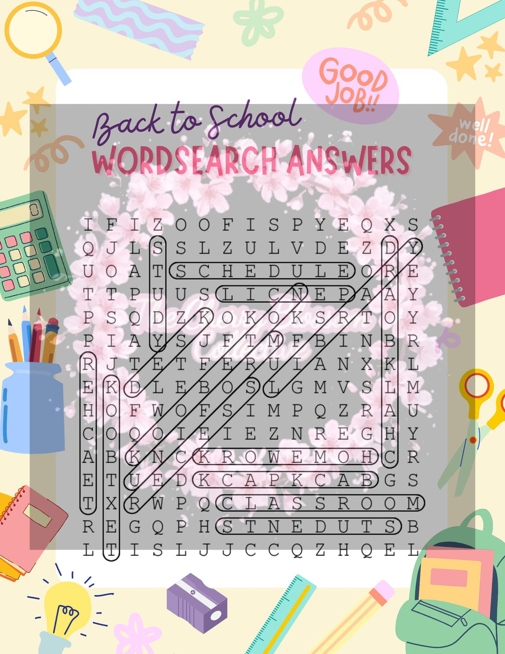 Back To School Wordsearches PDF