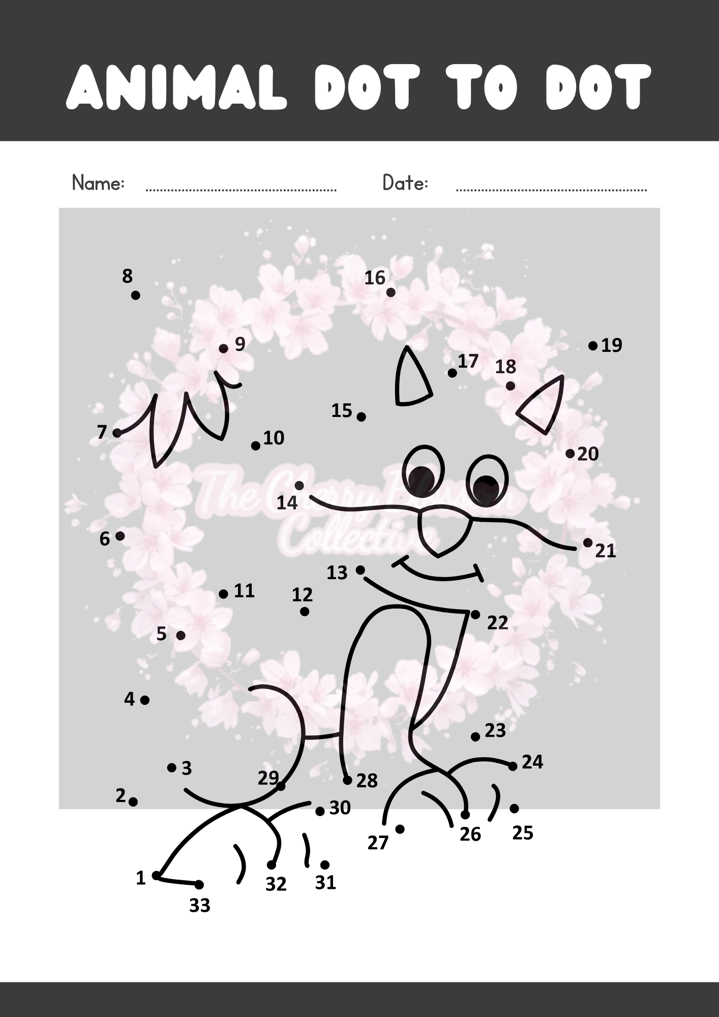 Children's PDF Dot To Dot Book