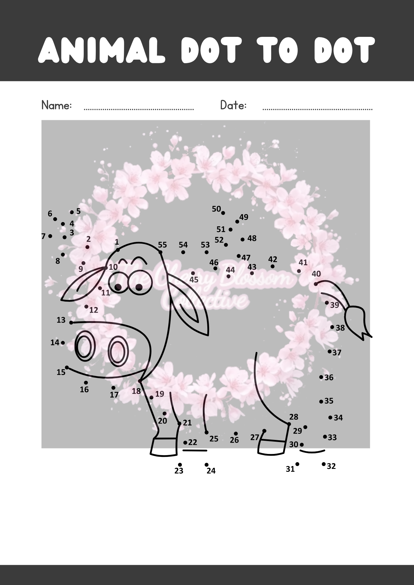 Children's PDF Dot To Dot Book