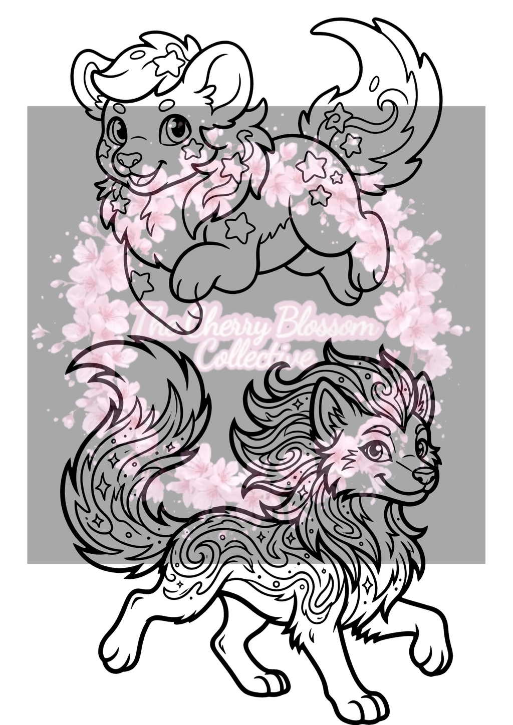 Galaxy Animal PDF Colouring Pages