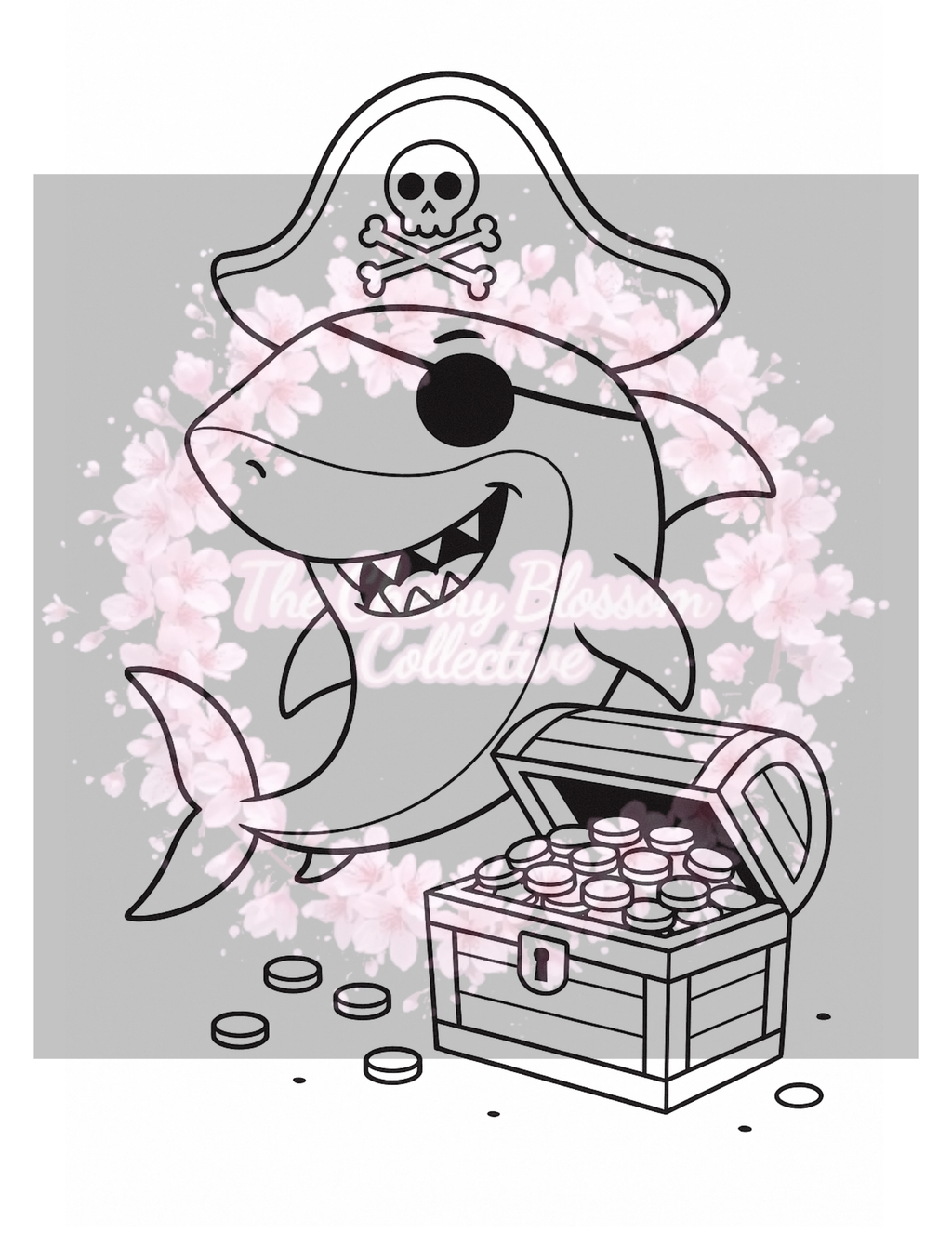 Shark PDF Colouring Book