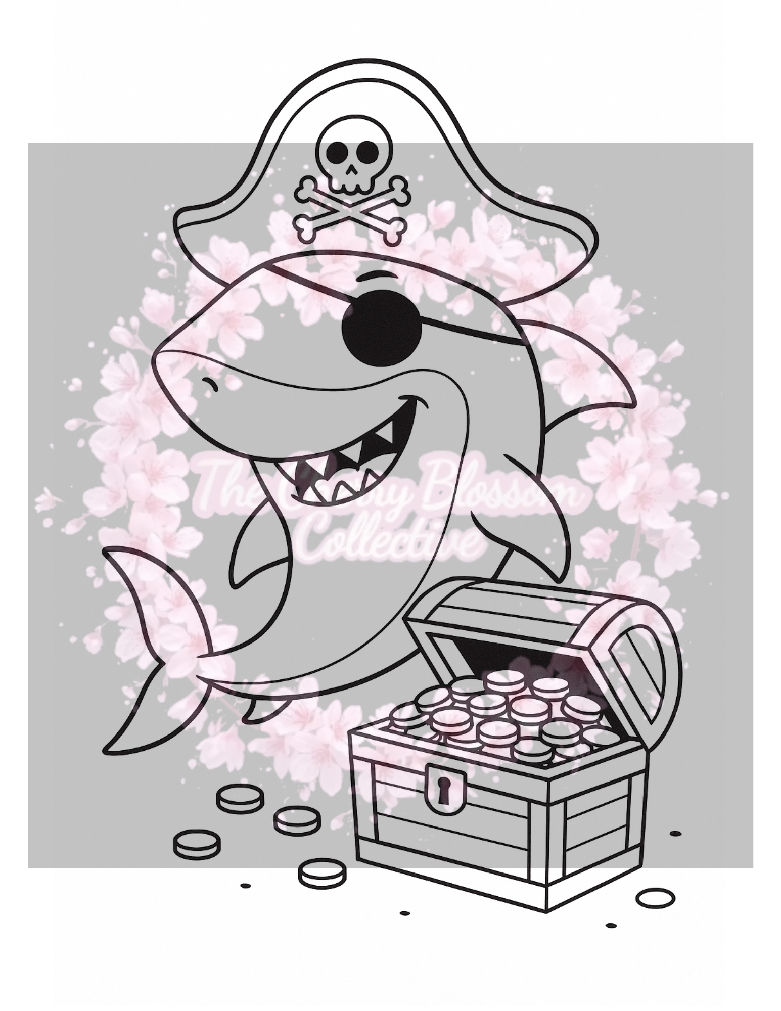 Shark PDF Colouring Book