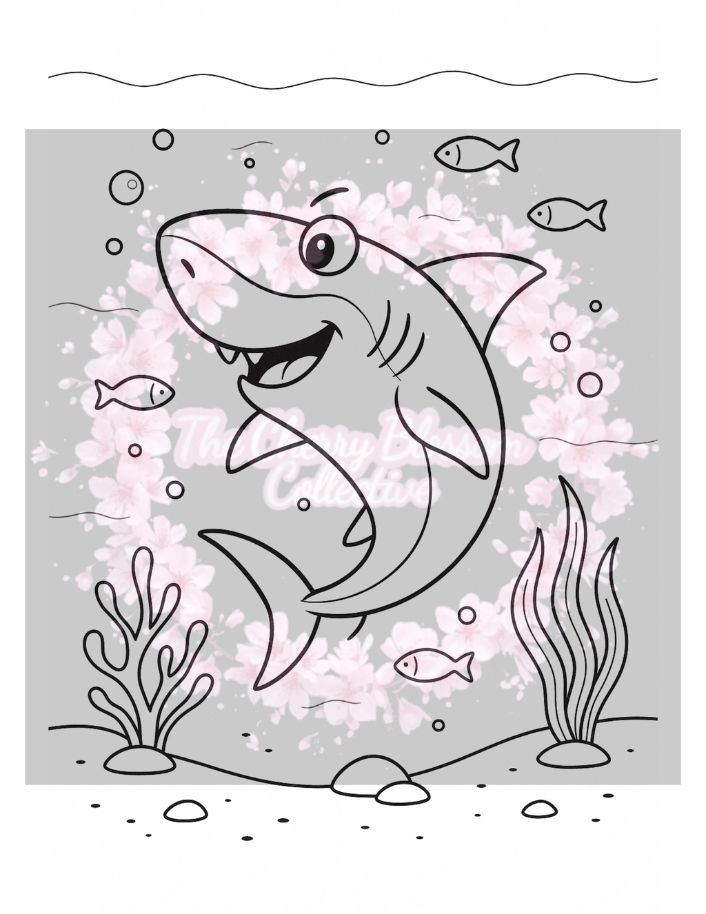 Shark PDF Colouring Book