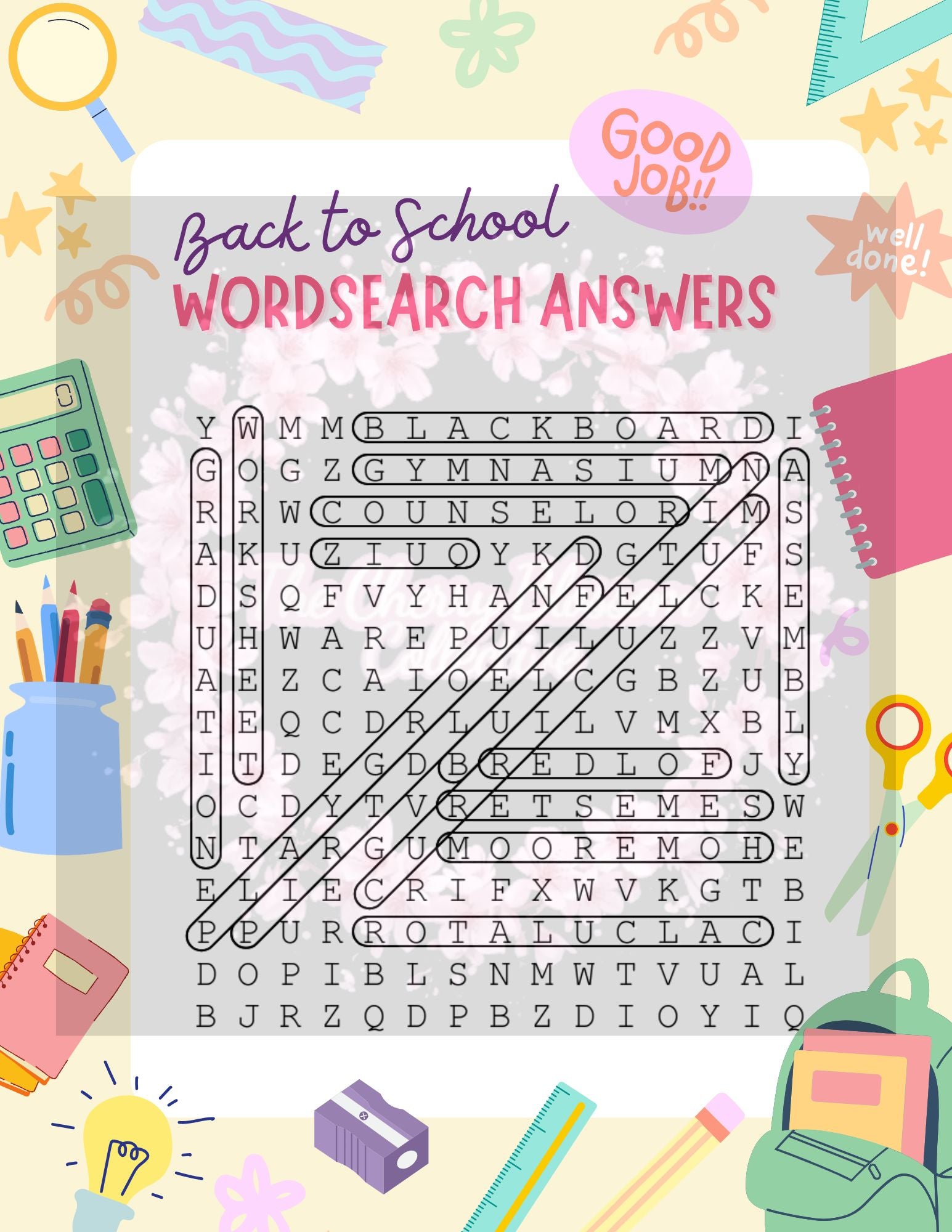 Back To School Wordsearches PDF