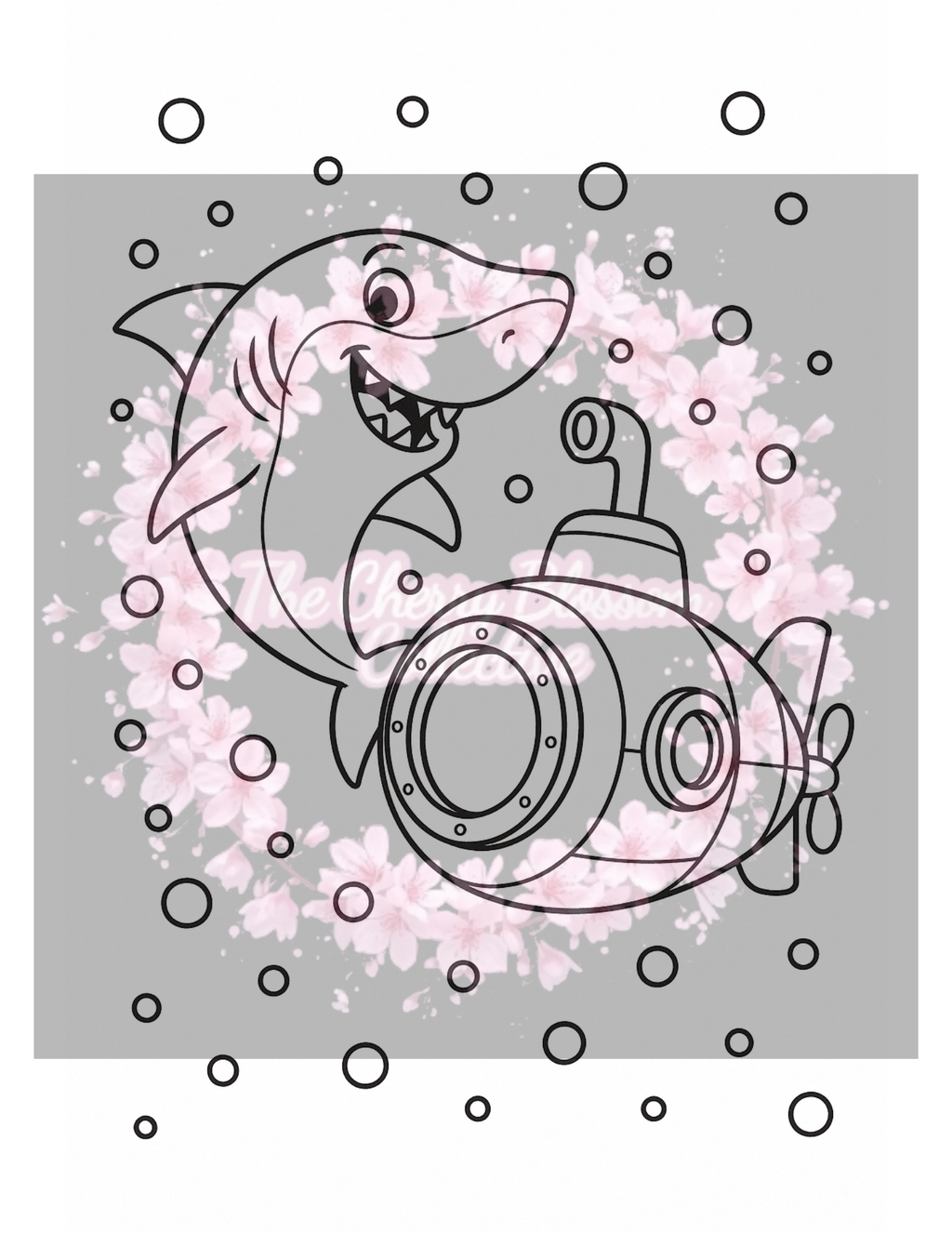 Shark PDF Colouring Book