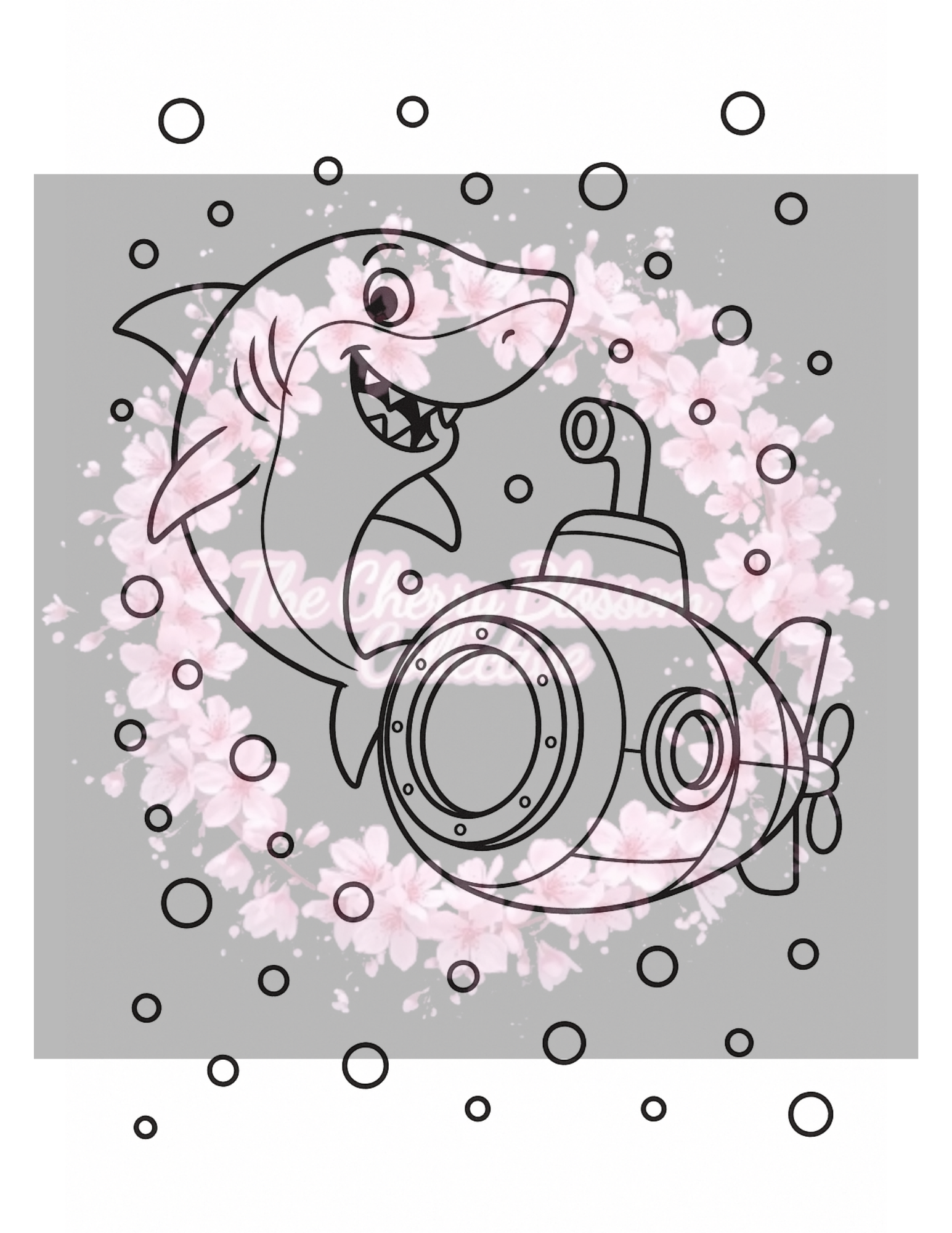 Shark PDF Colouring Book