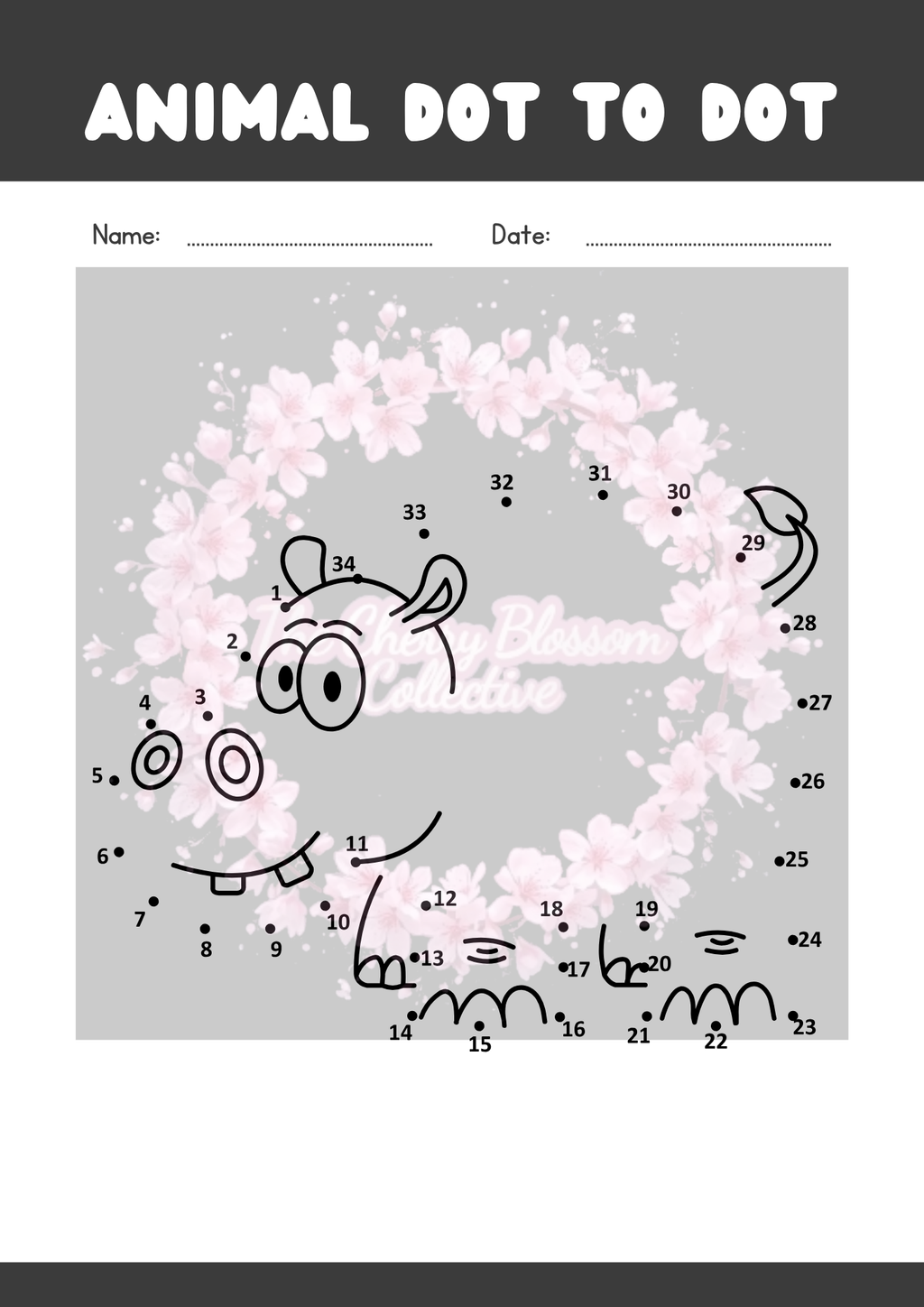 Children's PDF Dot To Dot Book