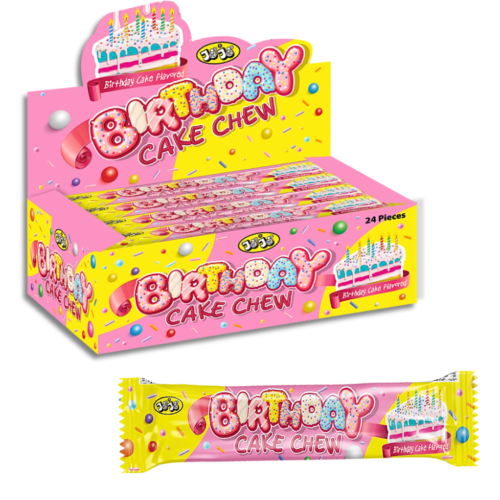 American Continental Birthday Cake Chew Bar