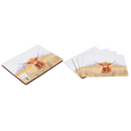 Coco & Gray Placemat Highland Cow Design