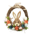 Easter Half Wreath with Rabbit and Flowers (35cm)