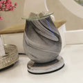 Electric Wax Melter Touch - Grey Swirl Oval 16cm