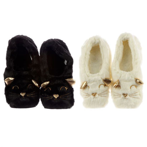Feline Microwave Warming Slippers