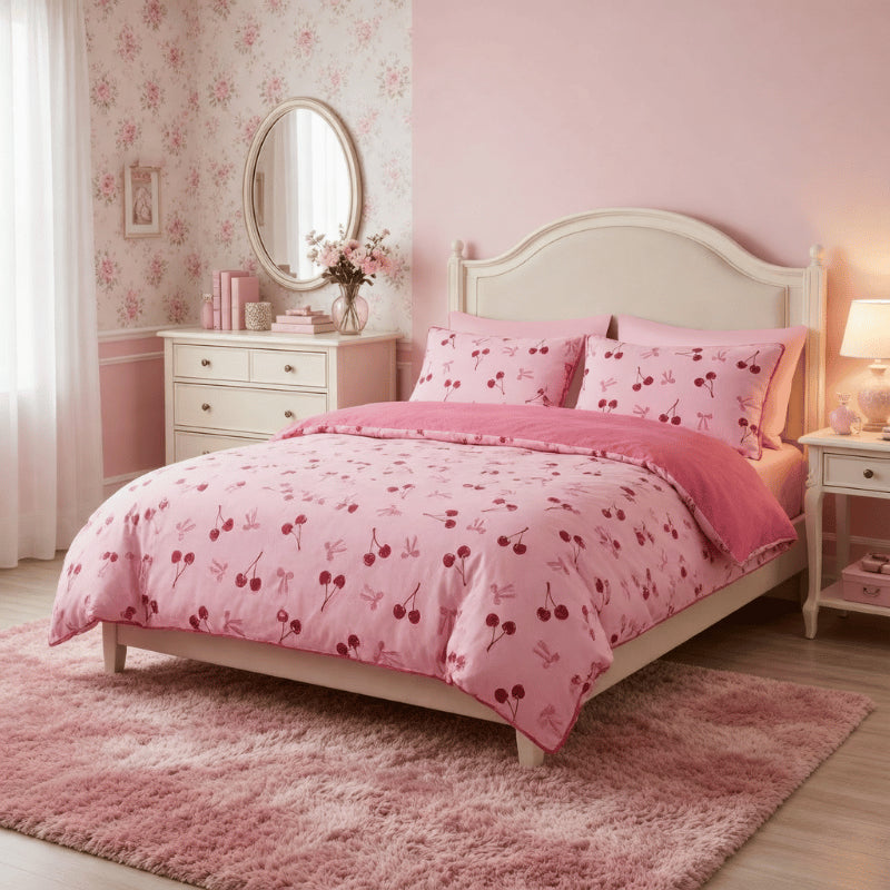 Fun Design Duvet Set Cherries & Bows