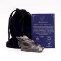 Gemstone Large Dragon Head- Bloodstone