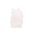 Gemstone Lucky Cat - White Wisdom Quartz