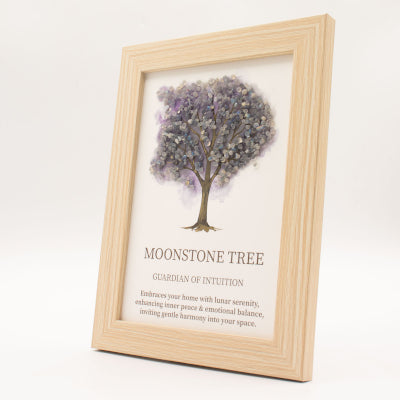 Gemstone Picture - Tree of Life - Moonstone