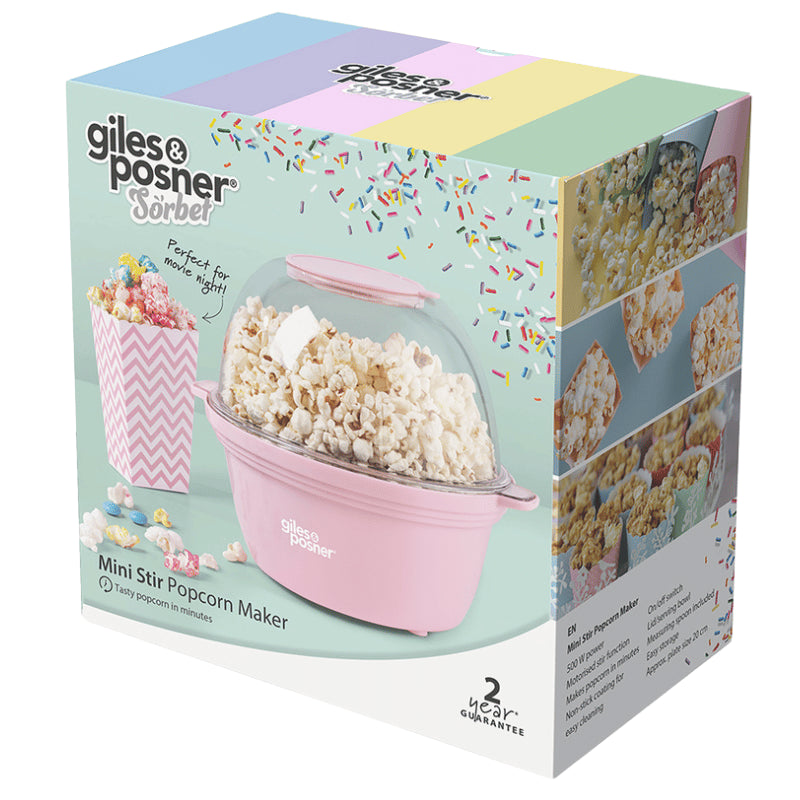 Giles & Posner Pink Mini Popcorn Maker
