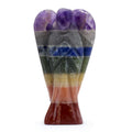 Hand Carved Gemstone Angel - Seven Chakra Bonded