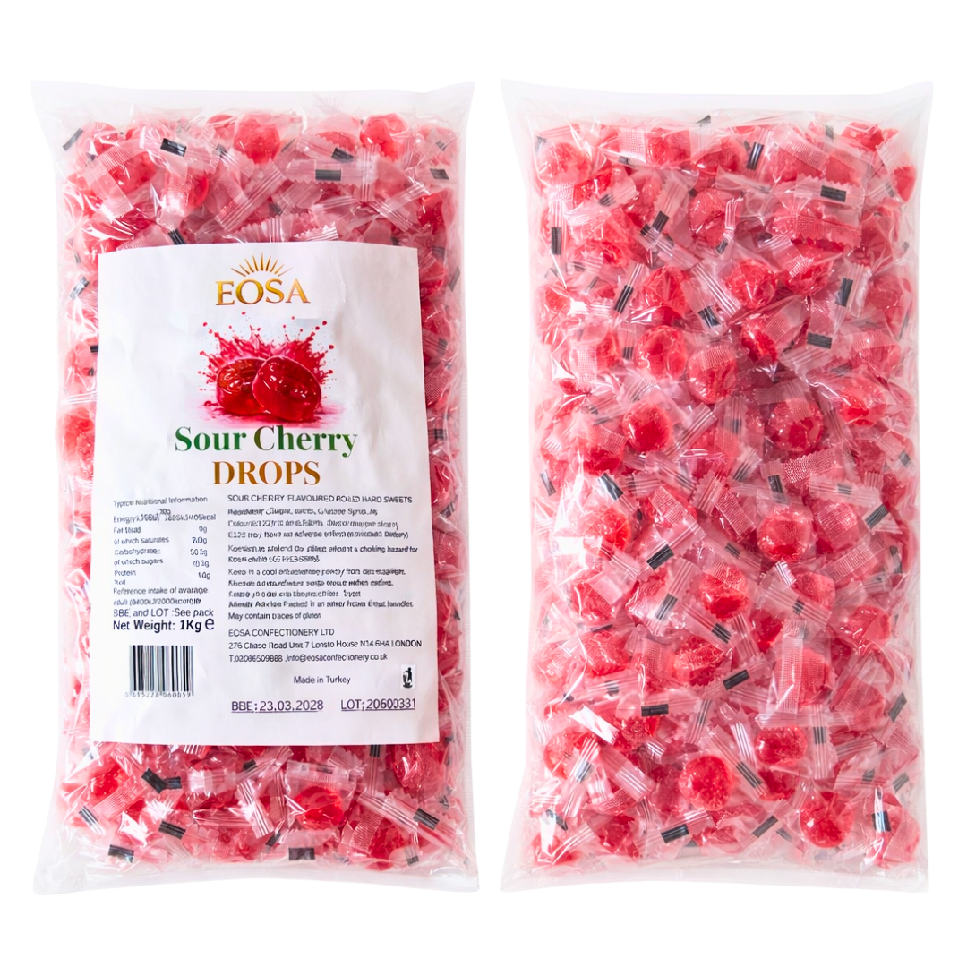 Hard Candy Sour Cherry Drops