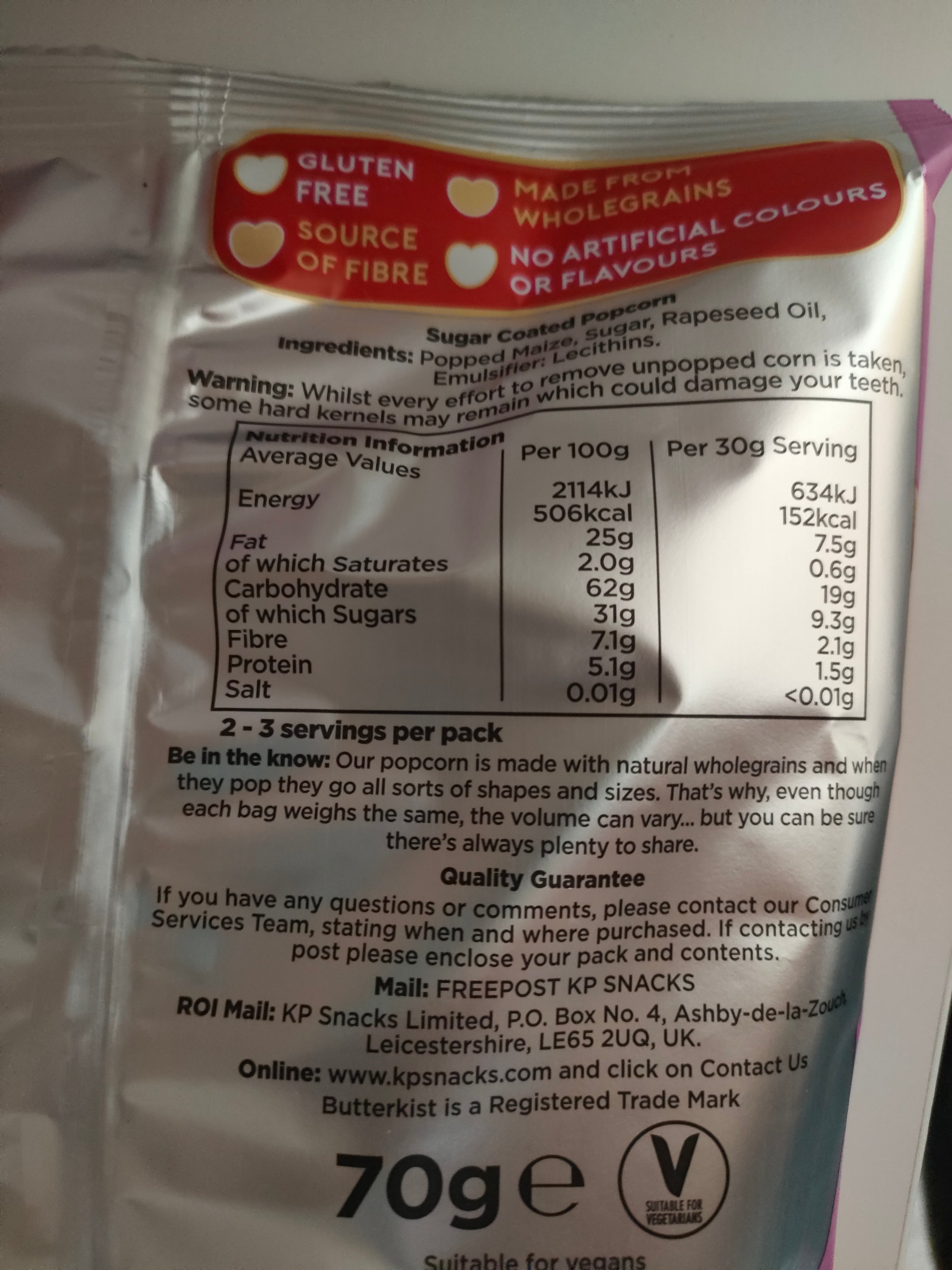 Butterkist Sweet Popcorn