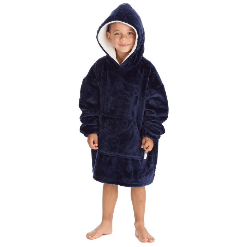Infants Boys Gaming Embossed Oversized Snuggle Hoodie