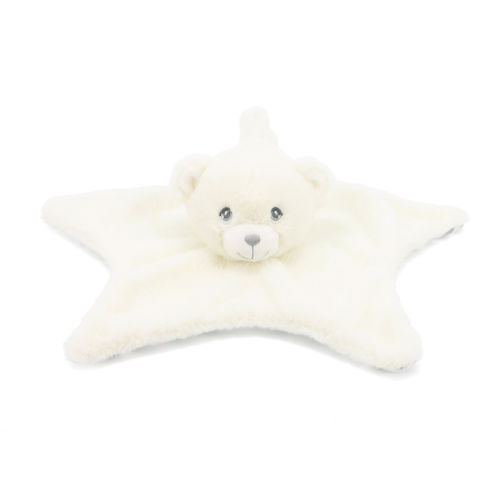 Keeleco Baby Bear Blanket (White & Grey)