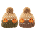 Ladies Highland Cow Printed Bobble Hat