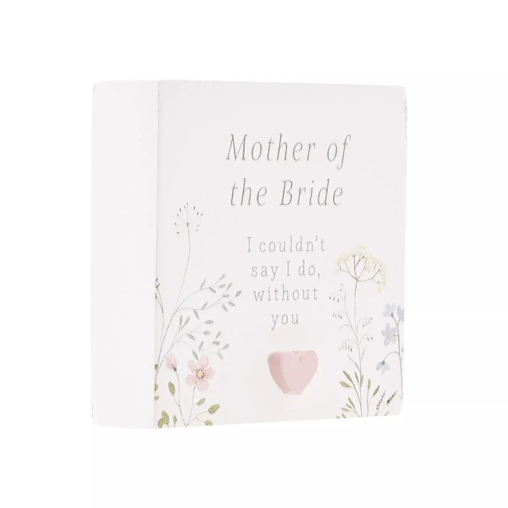 Love Story Plaque Mother Of The Bride 5x5cm