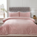 Matt Velvet Blush Duvet Set