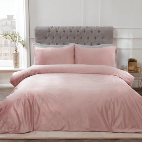Matt Velvet Blush Duvet Set