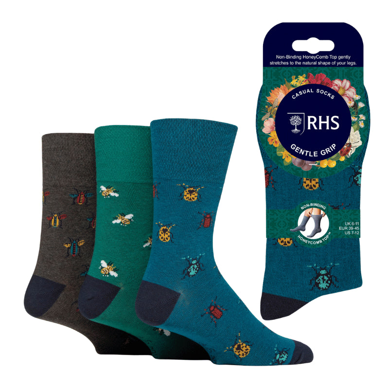 Mens RHS Gentle Grip Socks Jacquard
