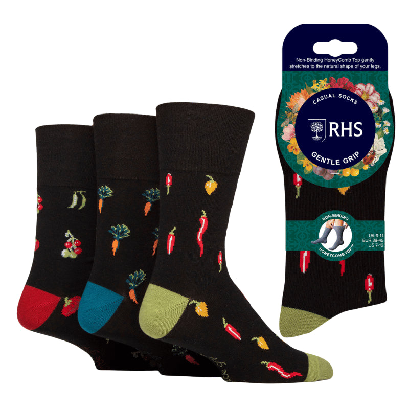 Mens RHS Gentle Grip Socks Jacquard