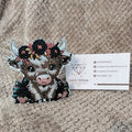 Highland Cow Glasses Holder