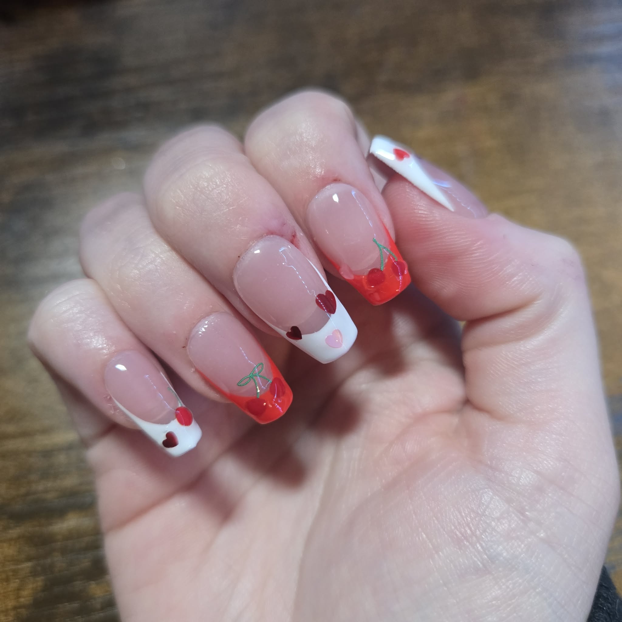 Cherry Valentine Nail Set