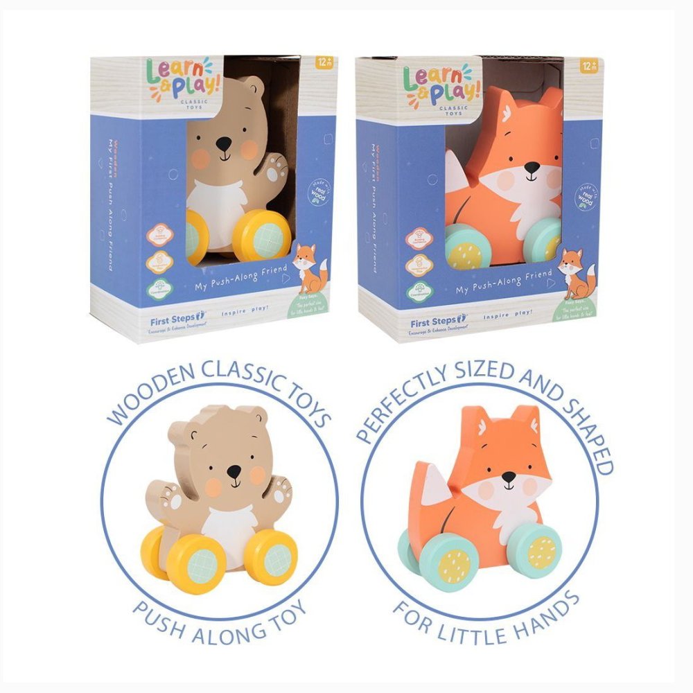 My Push Along Wooden Friend Toy By First Steps